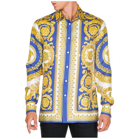 men versace dress shirt|Versace collection men shirt sale.